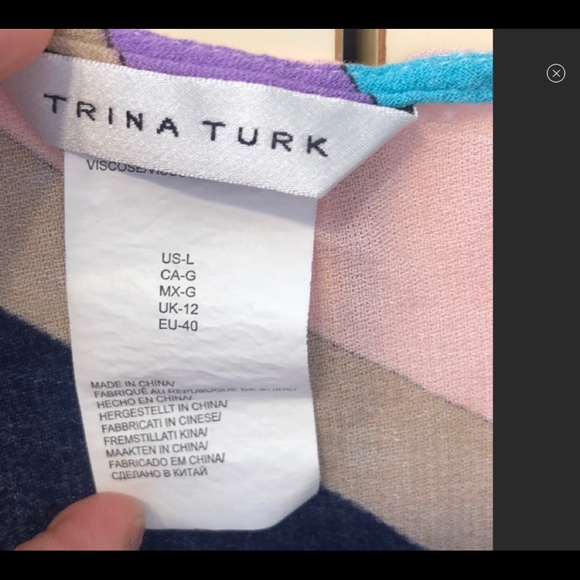 Trina Turk Electric Wave Coverup/Romper L - Picture 5 of 5